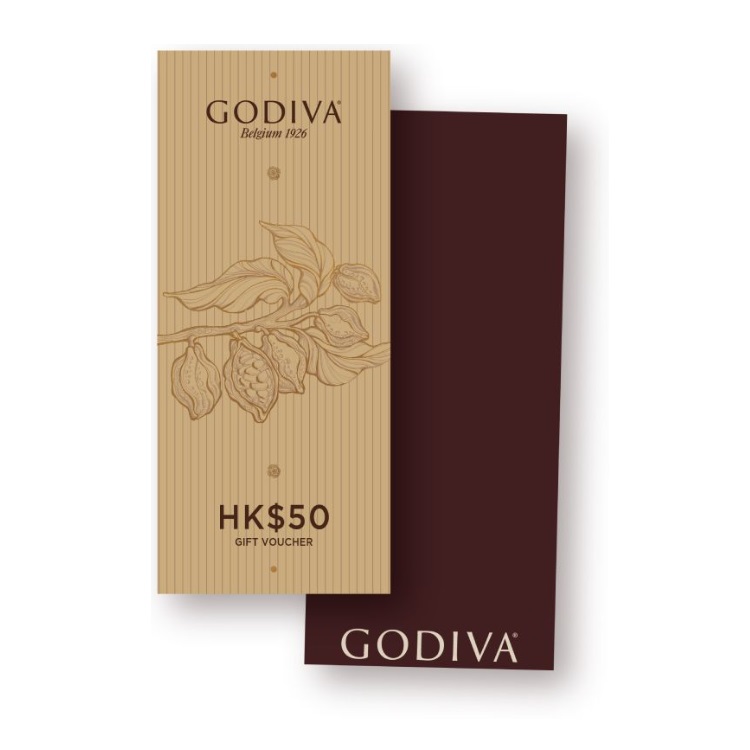 Godiva-$50現金電子禮劵
