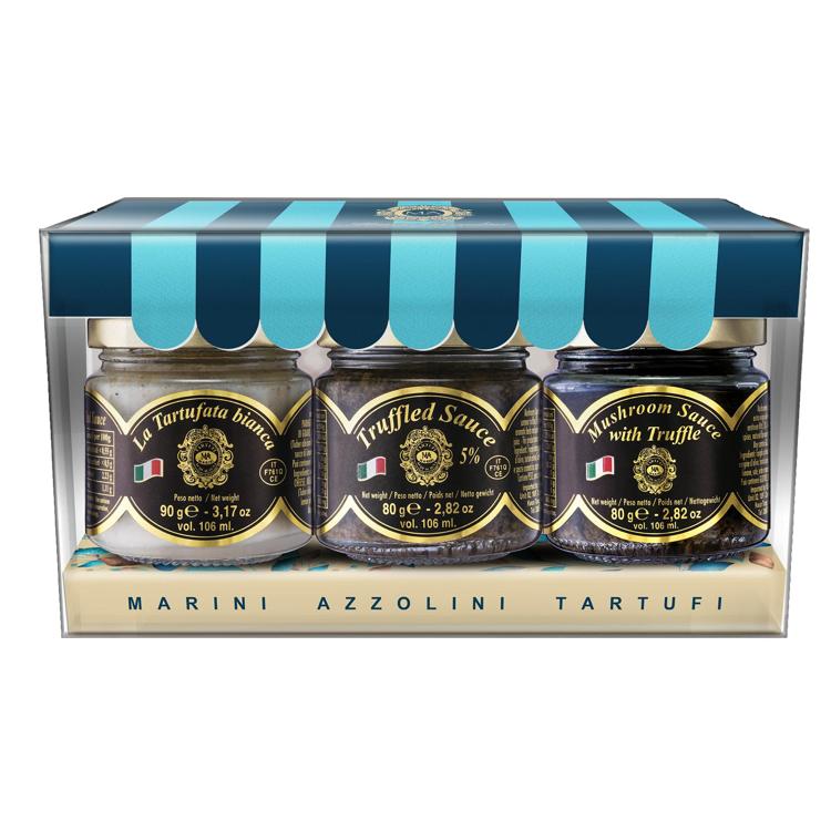 Marini Azzolini 意大利馬素尼松露套裝 U (3%松露醬, 5%松露醬, 白松露醬) 250g