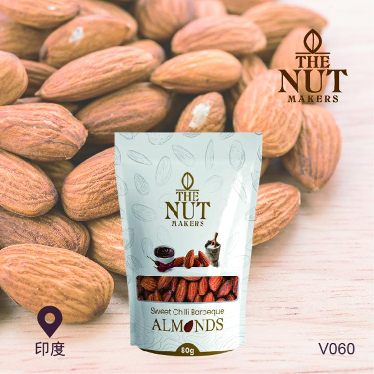 The Nut Makers 甜辣燒烤味乾烤杏仁 80G