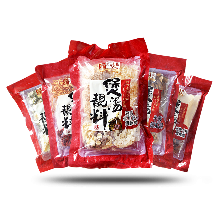美味棧煲湯靚料5連包裝優惠套裝  635g