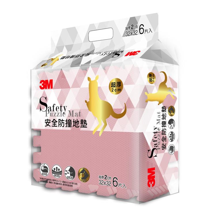 3M™ 9924E (乾燥玫瑰)兒童安全防撞地墊6片裝