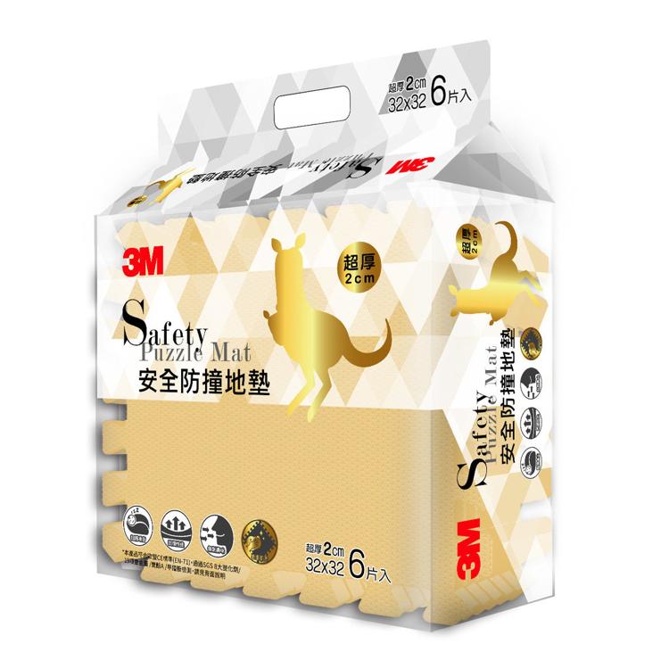3M™ 9926E (杏鵝黃)兒童安全防撞地墊6片裝