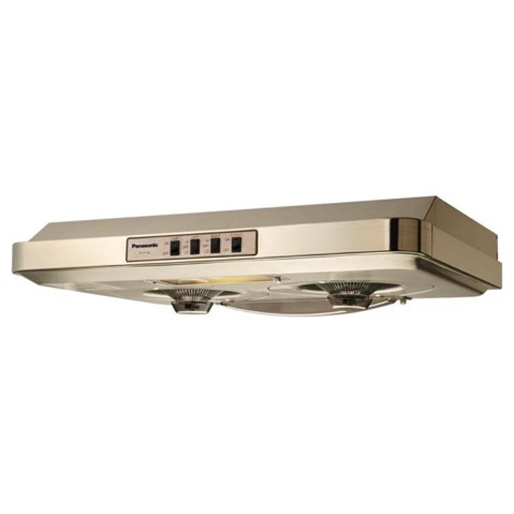 PANASONIC 雙千翼渦輪抽油煙機 (按鈕式) (LED 燈型號)   香檳金色