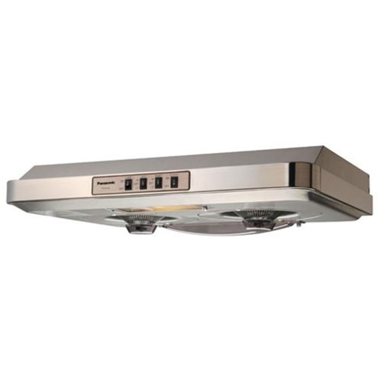 PANASONIC 雙千翼渦輪抽油煙機 (按鈕式) (LED 燈型號)   銀色