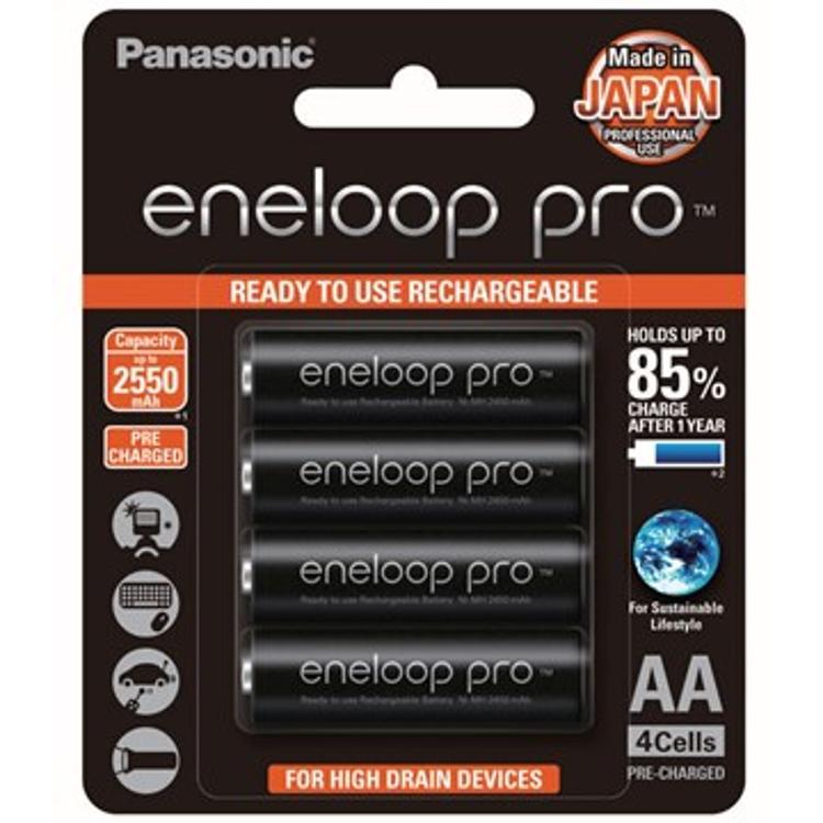 PANASONIC eneloop pro 充電池 (AA) (4粒)