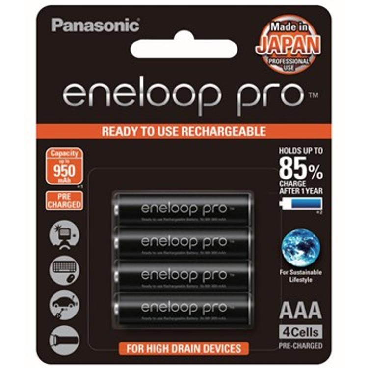 PANASONIC eneloop pro 充電池 (AAA) (4粒)