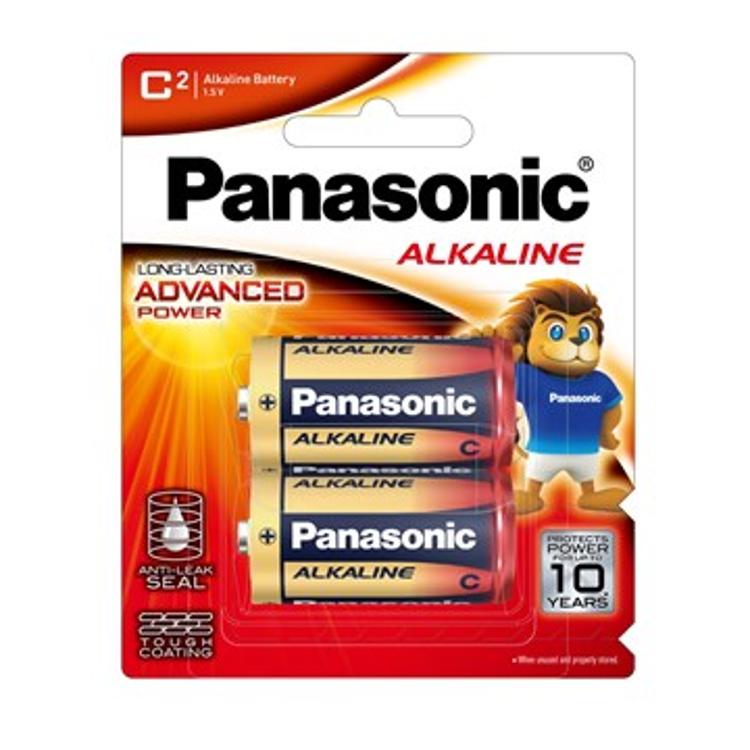 PANASONIC 鹼性電池 (中號) (2粒)
