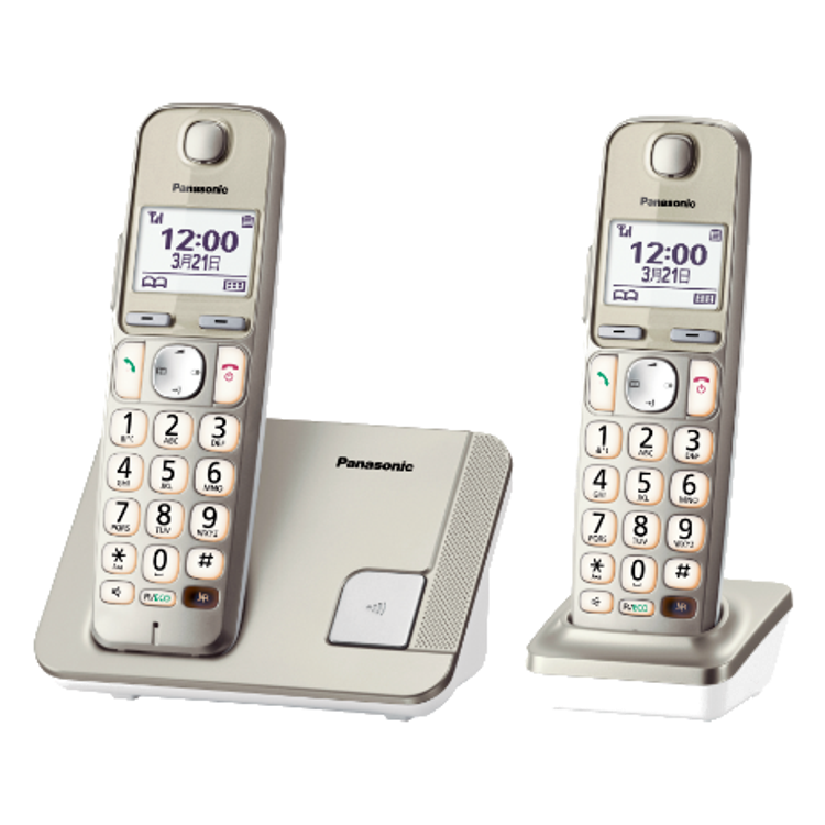 PANASONIC DECT數碼室內無線電話 (雙子機)   香檳金色