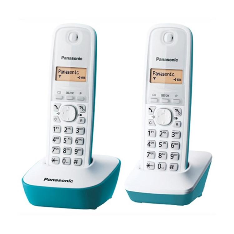 PANASONIC DECT數碼室內無線電話 (雙子機)   湖水藍色