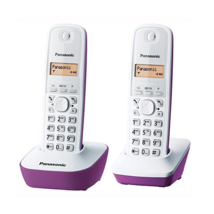 PANASONIC DECT數碼室內無線電話 (雙子機)   紫色