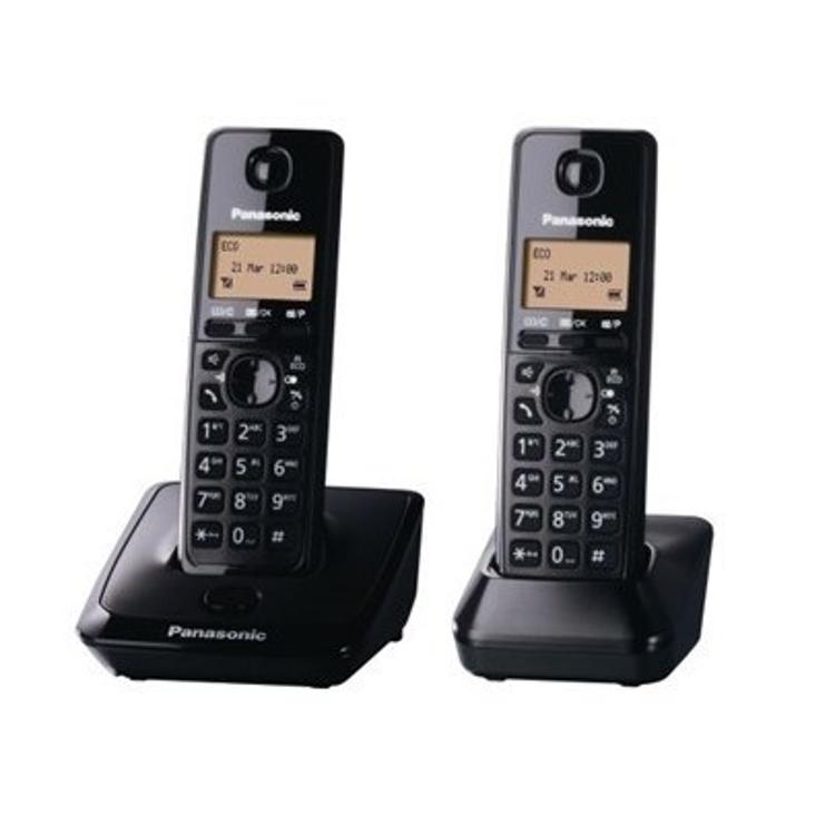 PANASONIC DECT數碼室內無線電話 (雙子機)   黑色