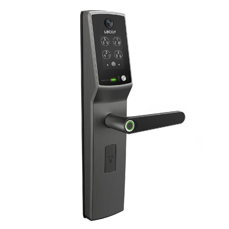 LOCKLY Secure Vision Lux 智能電子門鎖   太空灰