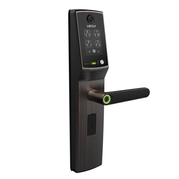 LOCKLY Secure Vision Lux 智能電子門鎖   威尼斯古銅色